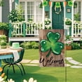 thumbnail image 4 of St. Patricks Day St. Patrick's Day Garden Flag Four Leaves, 4 of 5