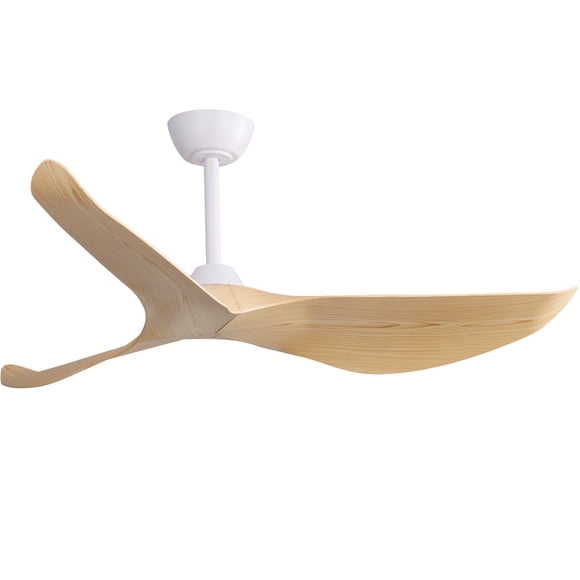 Sofucor 52-Inch White Modern Ceiling Fan, Propeller