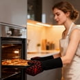 thumbnail image 1 of CREATITOY 1 Paire Mitaines de Four Gants Résistants à la Chaleur pour Micro-Ondes Usage Cuisine, 1 of 6