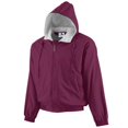 thumbnail image 1 of 3280A Veste à Capuche Doublée en Polaire Taffetas, Marron - Large, 1 of 1