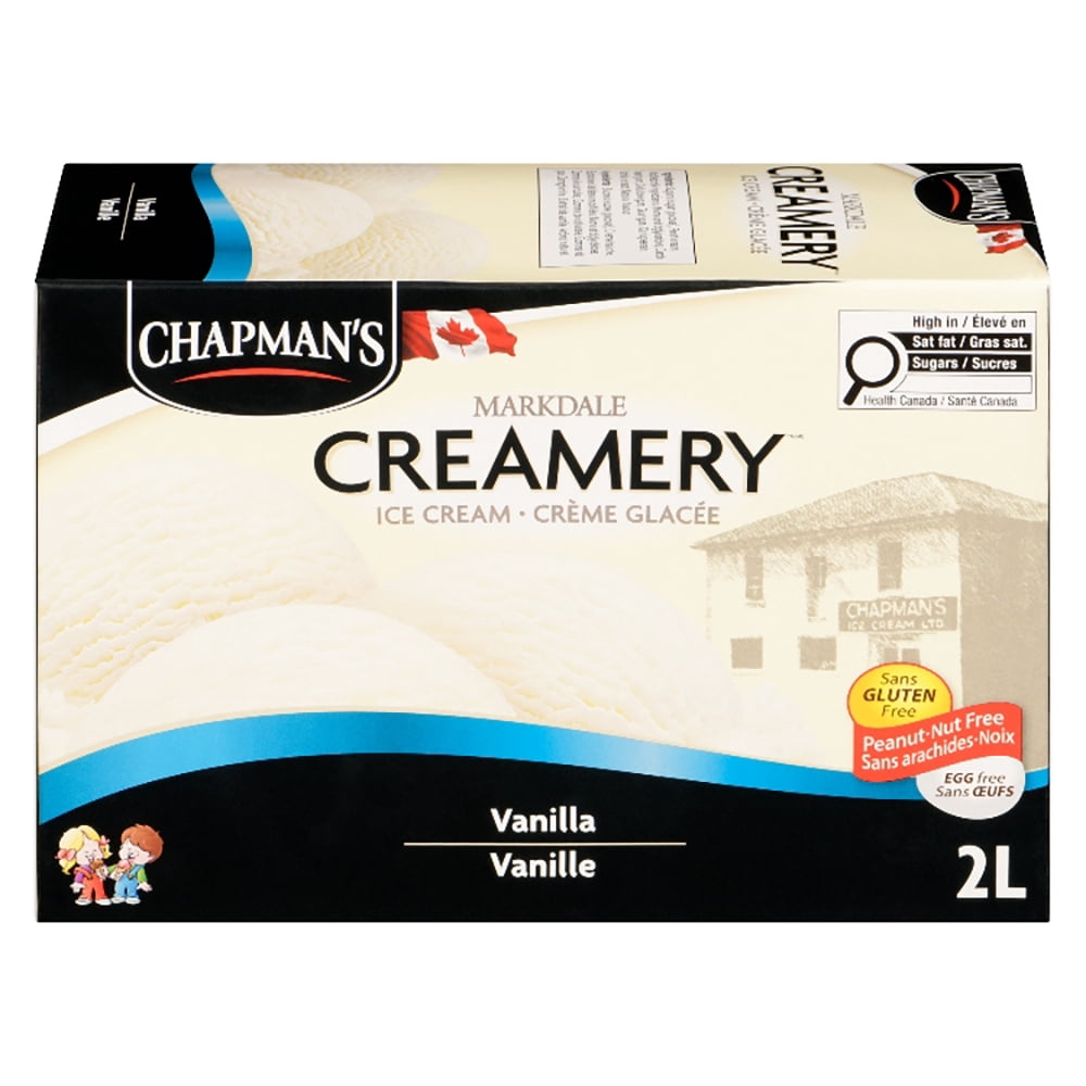 Chapman's Markdale Creamery Crème Glacée à la Vanille dans un Carton 2L