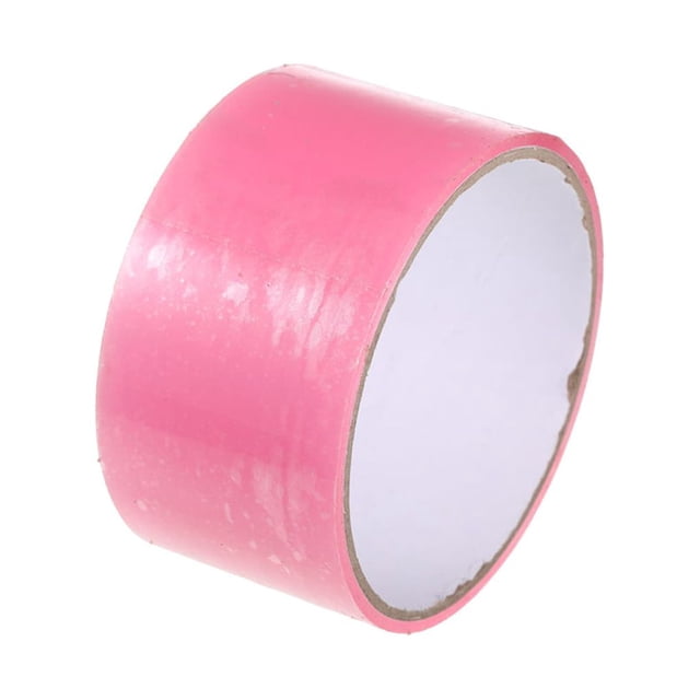keepw Adhesive Tapes Sticky Ball Colorful Stress Relief Pearlescent Toy Decompression Artifact Party DIY Rolling Craft Children Pink