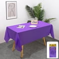 thumbnail image 1 of HHBEAUTY Rectangle Vinyl Tablecloth, Waterproof Spillproof Plastic Backed Table Cloth, Wipe Clean Table Cover for Dining, Buffet Parties and Camping (54" x 72"), 1 of 7