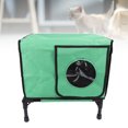 thumbnail image 3 of Maison pour Chat Chauffante pour l'Extérieur, Maison pour Chat d'Extérieur Imperméable et Isolée avec Coussin Chauffant et Porte d'Évasion, Abri Surélevé Étanche pour Chats Sauvages d'Extérieur en Hiver, Grange pour Chat, 3 of 7
