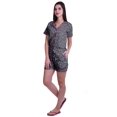thumbnail image 2 of Moomaya Pyjama pour Femmes Imprimé, Ensemble Deux Pièces à Col Cranté avec Short, 2 of 6