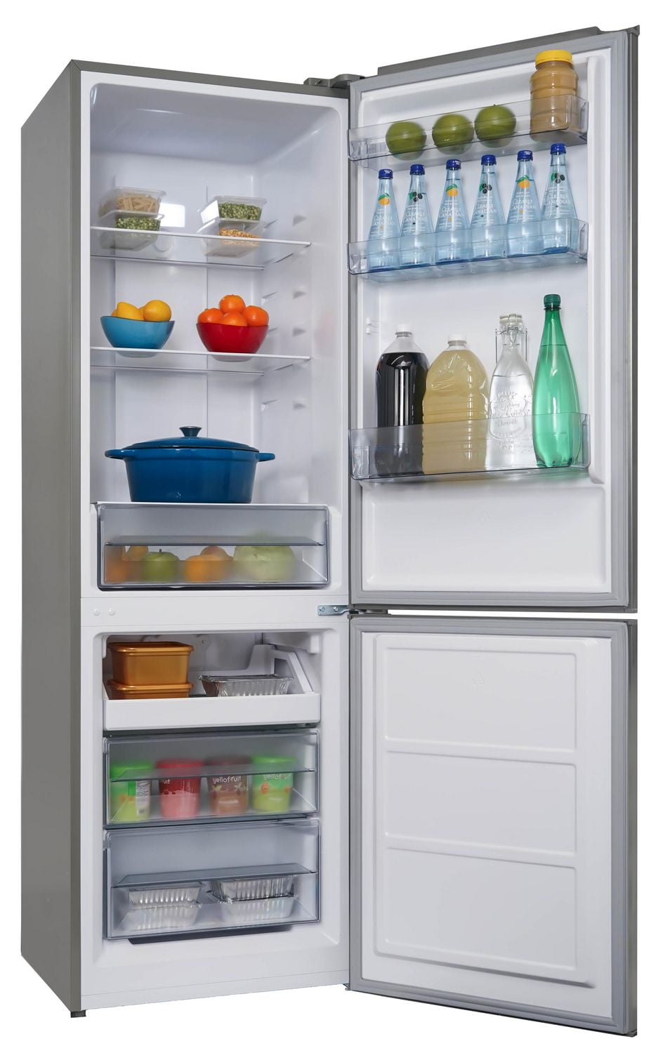Danby DBMF100B1SLDB 10.3 cu. ft. Compact Fridge Bottom Mount in Stainless Steel
