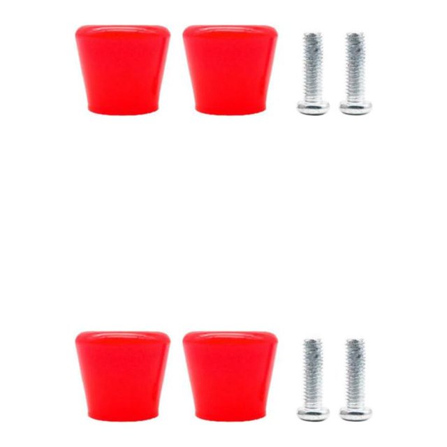 Wweixi 2x Inline Skates Roller Brakes Block Non-Slip Safety Stopper Red 34x36x45.5mm 2Set
