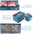 thumbnail image 4 of Hearth & Harbor Wrapping Paper Storage Organizer Container - Christmas Wrapping Paper Rolls Storage, Under-Bed Storage Box for Holiday Storage & Accessories - Gift Wrap Storage Organizer Box, 4 of 7