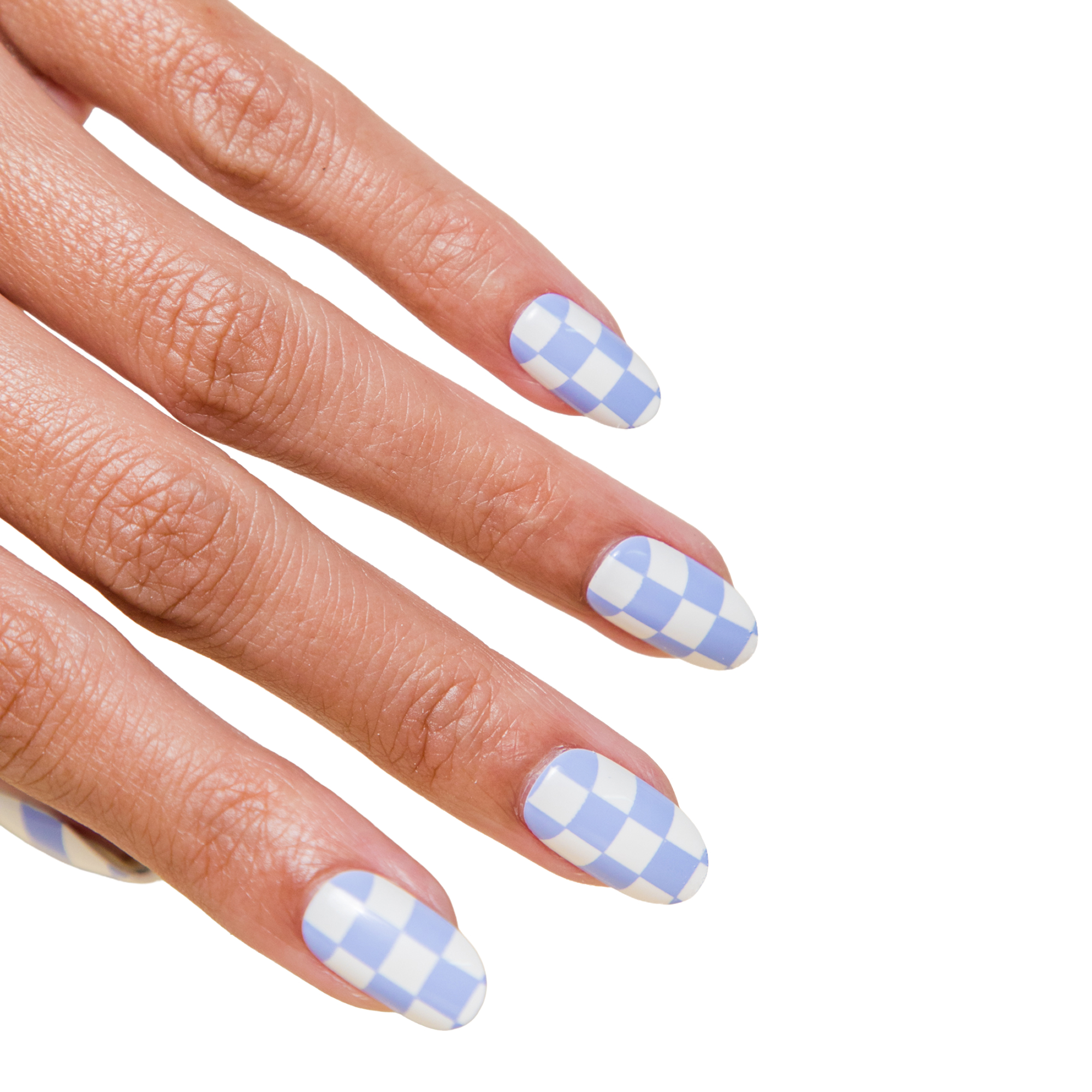 Chillhouse - Press Ons Tips Nails - Almond - Checked Out - 30 Tips