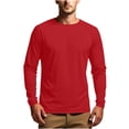 thumbnail image 2 of ylioge Mens Sun Protection T Shirts Lightweight Long Sleeve UV T-Shirts Casual Solid Pullover Breathable Basic Raglan Fishing Tees Tops, 2 of 8
