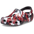 thumbnail image 1 of Crocs Unisex-Adult Classic Camo Clogs, Black/Red, 4 Men/6 Women, 1 of 2