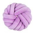 thumbnail image 3 of YAOMOBB Handmade Throw Pillows Breathable Knot Pillow Ball Round Handmade Throw Pillows with Braided Design, 3 of 7