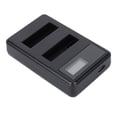 thumbnail image 2 of Battery Charger Camera   Battery Charger Dual  Battery Charger SEIVI  AHDBT-401 Actions Camera Dual Slot Battery Charger With LCD Charging Display For  4, 2 of 8