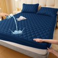 thumbnail image 1 of Waterproof Quilted Mattress Cover & Pillowcases Set,Waterproof Mattress Protector,Washable for Home, Bedroom, Hote, 1 of 8