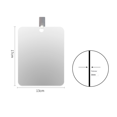 thumbnail image 1 of Shower Mirror Fogless for Shaving Mirror for Shower,Unbreakable Deluxe Organic Glasss Makeup Mirror Small, 1 of 7