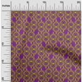 thumbnail image 1 of oneOone Silk Tabby Fabric Swirl Block Printed Craft Fabric BTY 42 Inch Wide, 1 of 4