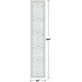 thumbnail image 2 of Oushak Runner 2x10 Hallway Rug - Floral Pastel Boho, Washable Low Pile Non Slip Extra Long Runner Rugs for Kitchen, Hall Way - Cream Blue and Green, 2 of 7