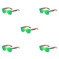 thumbnail image 2 of Decodeary Protection Wooden Fashion Colorful Lens Options Lightweight Frame green 5Set, 2 of 6
