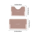 thumbnail image 3 of Super Absorbent Quick Drying Bath Mat Set, U-Shaped Non-Slip Bathroom Floor Mat, 2-Piece Toilet and Entrance Mat, 3 of 7