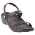 thumbnail image 1 of Women's Dawgs 3-Strap Sandals Dark Brown Size 5, 1 of 9