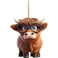 thumbnail image 1 of Vaidha Cute Cow Car Pendant Home Tree Decoration, Christmas Tree Ornament, Home Decor 1PC, 1 of 1