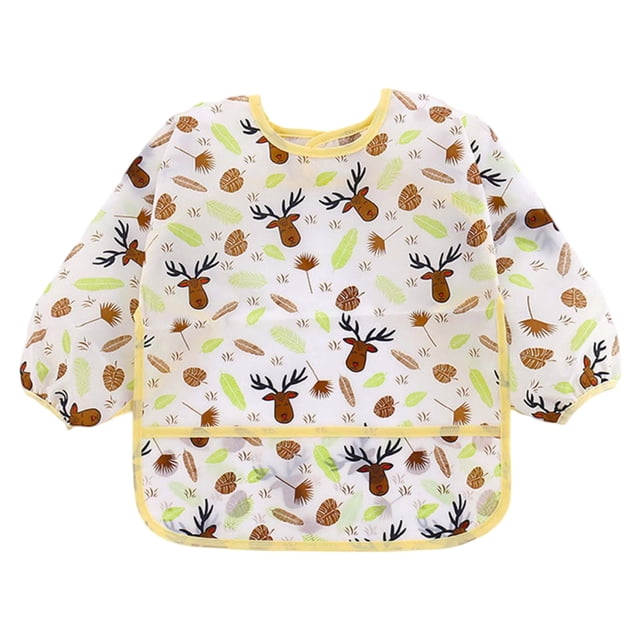 MIASHUI Bavoir pour Bébé à Manches Longues Tenue pour Tout-Petits