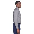 thumbnail image 3 of Harriton Chemise à Manches Longues en Sergé pour Hommes Easy blendTM avec Élimination des Taches, 3 of 3
