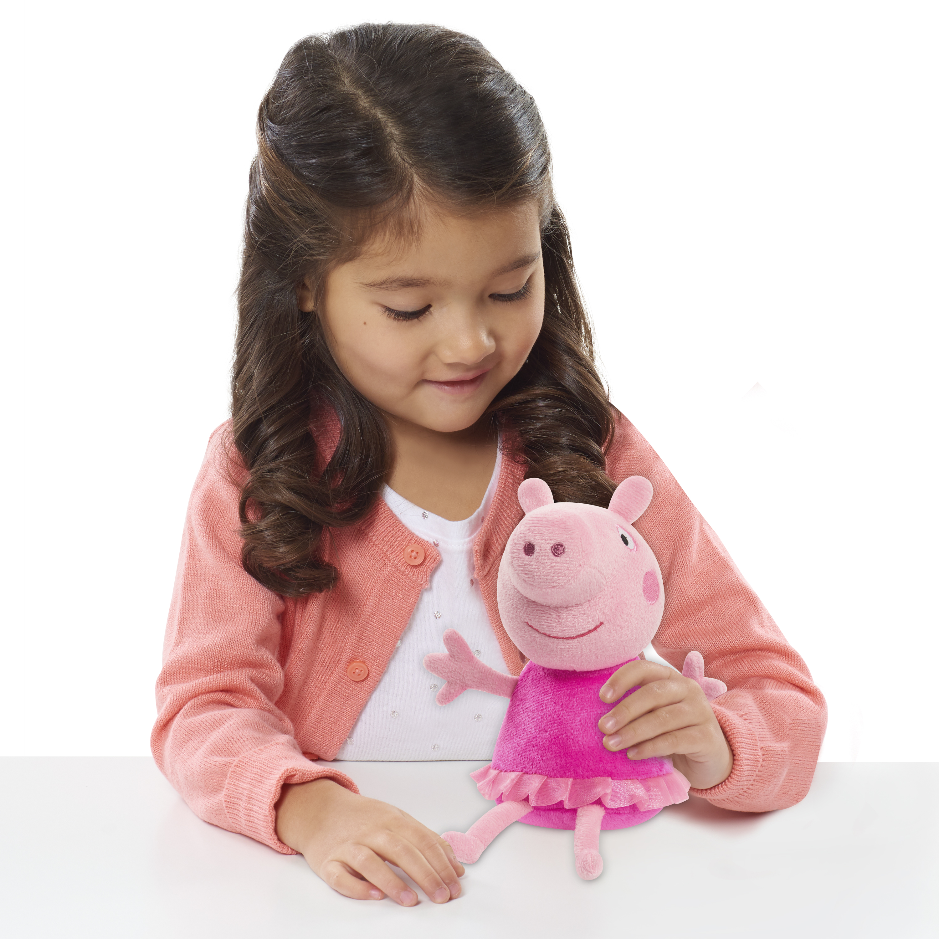 Peluche Peppa Pig en tenue de ballerine de 20 cm de haut, jouets pour enfants de 3 ans et plus