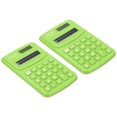 thumbnail image 1 of Unique Bargains Calculatrice Mini 8 Chiffres Format de Poche à Double Alimentation Calculatrice Portative Verte Lot de 2, 1 of 6