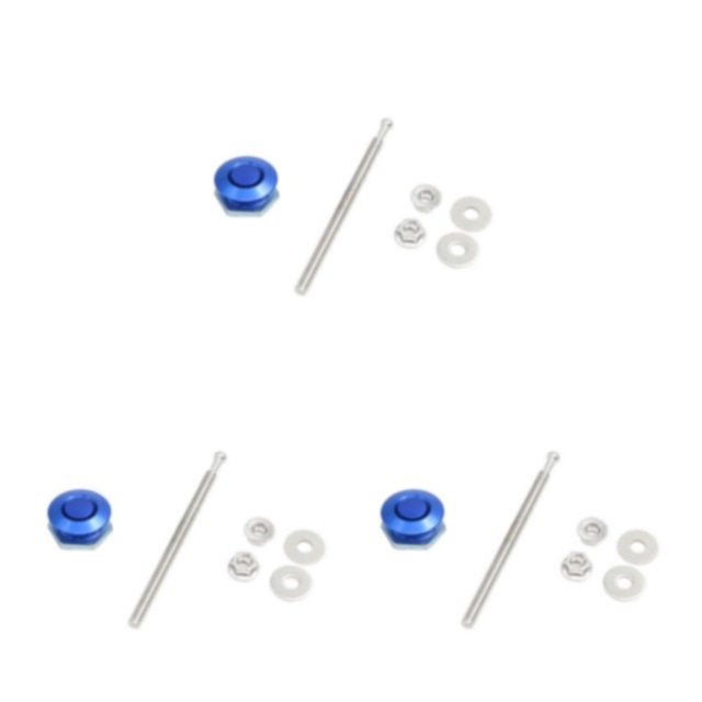 Ruiboury Lightweight Hood Lock For Car Modification Security Sleek Affordable blue DP17-25 3Set