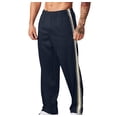 thumbnail image 1 of Mefallenssiah Men'S Fashion Drawstring Elastic Waist Solid Color Casual Sweat Length Pants, 1 of 1