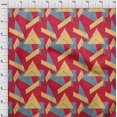 thumbnail image 3 of oneOone Silk Tabby Fabric Rectangle & Triangle Geometric Print Fabric By The Yard 42 Inch Wide, 3 of 4