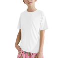thumbnail image 2 of XIMIN Baby Boys Rash Guard Solid Color Shirts Short Sleeve Quick Dry Swim Shirts UPF 50+ Sun Protection for Kids Athletic Summer Shirt (13-14 Years, Beige), 2 of 9