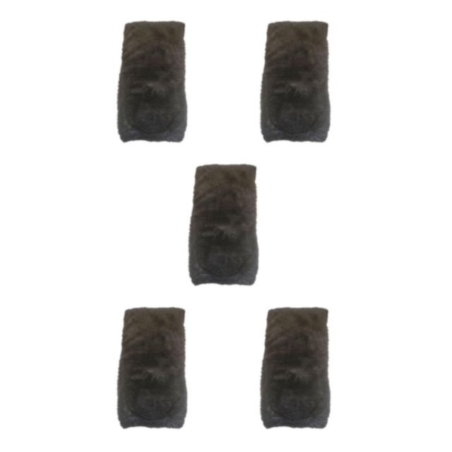 Youkk Warmth And Style Combined In Plush Over Knee Socks Wide Application Gift Idea black 5Set