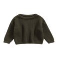 thumbnail image 1 of Toddler Boys Girls Knit Sweater Oversized Sweatshirt Fall Winter Pullover Tops, 1 of 6