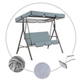 thumbnail image 2 of Garden Swing Canopy Seats Replacement Set 3 Seats Covers + Swing Canopy Cover, 2 of 8