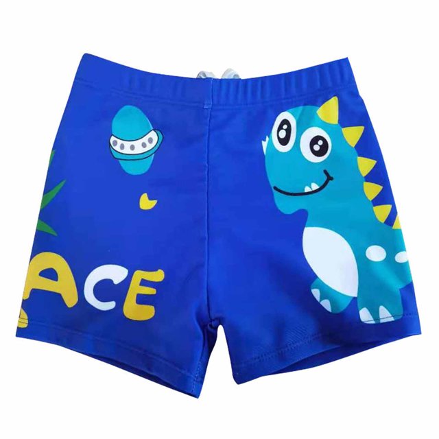 LSLJS Maillot de Bain Garçon Maillot de Bain pour Enfants Short de Bain Imprimé Short de Bain à Angle Plat avec Cordon de Serrage, Short de Bain Garçon