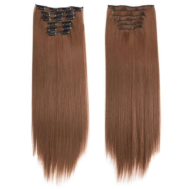 Économies d'Été Xihbxyly Mode Extensions de Cheveux Longues à Clip Perruque Droite Complète Offres