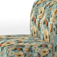 thumbnail image 4 of Designart "Serenade Of Funky Florals In Beige Pop Art" Chaise d'Appoint Rembourrée - Fauteuil Cottage pour Salon, 4 of 7