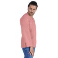 thumbnail image 3 of Atasi Kurta à Manches Longues pour Hommes en Coton Slub Uni à Col Rond Chemise Ethnique-6272, 3 of 7