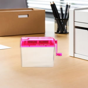 KONTONTY 2Pcs Portable bureau manuel papier Shredder Multi Couleur pour la sécurité des documents du bureau intérieur