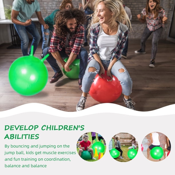Ballon Sauteur Pogo Avec Poignée – Antidérapant, équilibre Et Fitness Pour Enfants Et Adultes – Violet