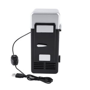 LED Mini USB Réfrigérateur USB Boissons de réfrigérateur Boissons Boissons Réfrigérateur et chauffe-glace Noir Mini USB Réfrigérateur