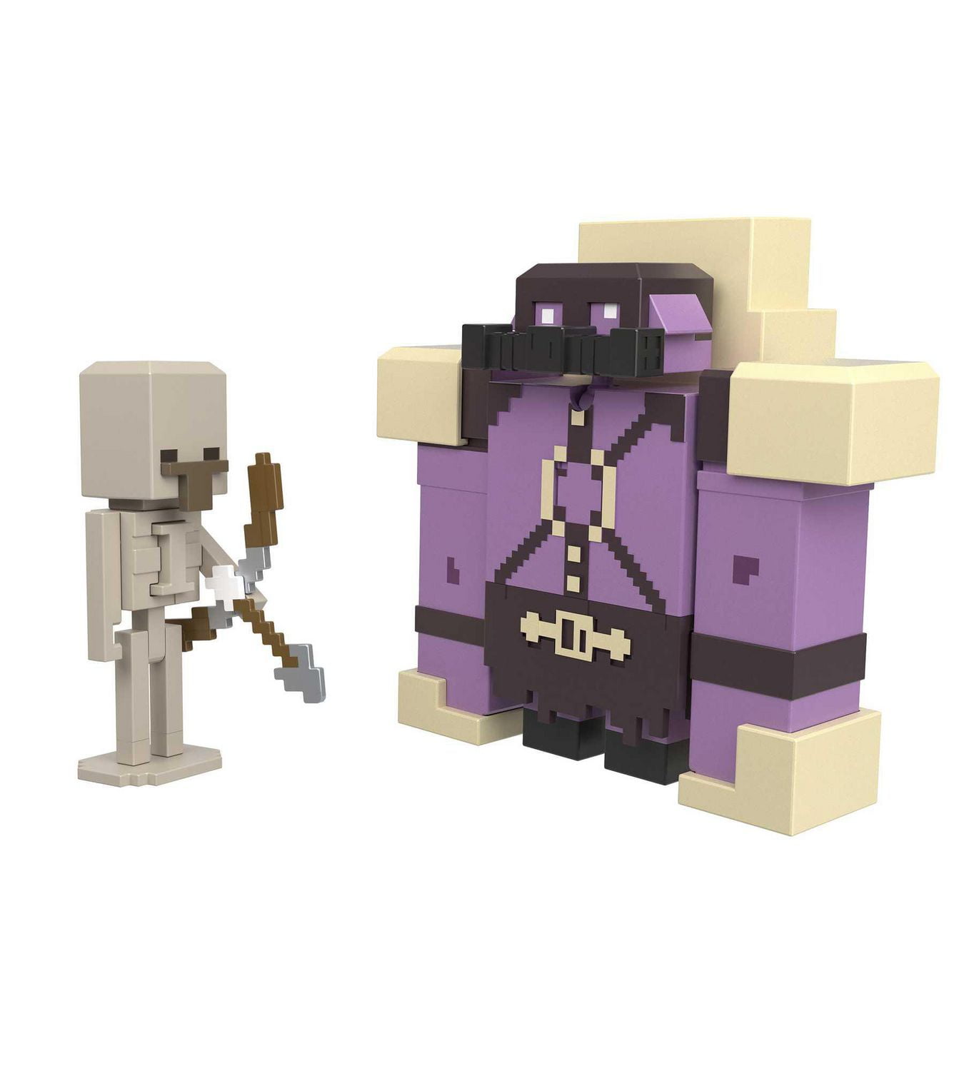 Minecraft-Legends-Coffret de 2 Pigmadillo vs. Skeleton figurines