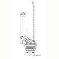 thumbnail image 4 of One-Piece Flush Valve, Complete Universal Toilet Repair Kit, 2 Inch Toilet Flapper/10 Inch High Toilet Overflow Tube, White, 4 of 4
