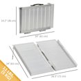 thumbnail image 3 of HOMCOM Rampe Pliante en Aluminium Texturé pour Fauteuil Roulant pour Marches de Trottinette, 3 of 10