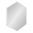 thumbnail image 1 of Kate and Laurel Rhodes Miroir Mural Hexagonal Moderne, Blanc, 31x22 Pouces, 1 of 5