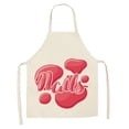thumbnail image 2 of Yhmxh Kitchen Gadgets Kitchen Utensils Home and Kitchen 1PC Kitchen Cleaning Apron Linen Apron Household and Oil-proof Apron Pockets Holds, 2 of 2