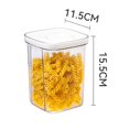 thumbnail image 3 of POINTERTECK Storage Containers Airtight Food Storage Containers Set With Lids Plastic Kitchen Pantry Organization Canisters For Cereal Flour And Sugar 600ml Black Home & Garden Gift, 3 of 3