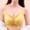 Jaune, variante sur Soutien-gorge sous-Vêtements Sans Coutures en Soie Glacée Sans Armatures Confort pour Femmes Bonnets 3/4 Mince Soutien Débardeur Top